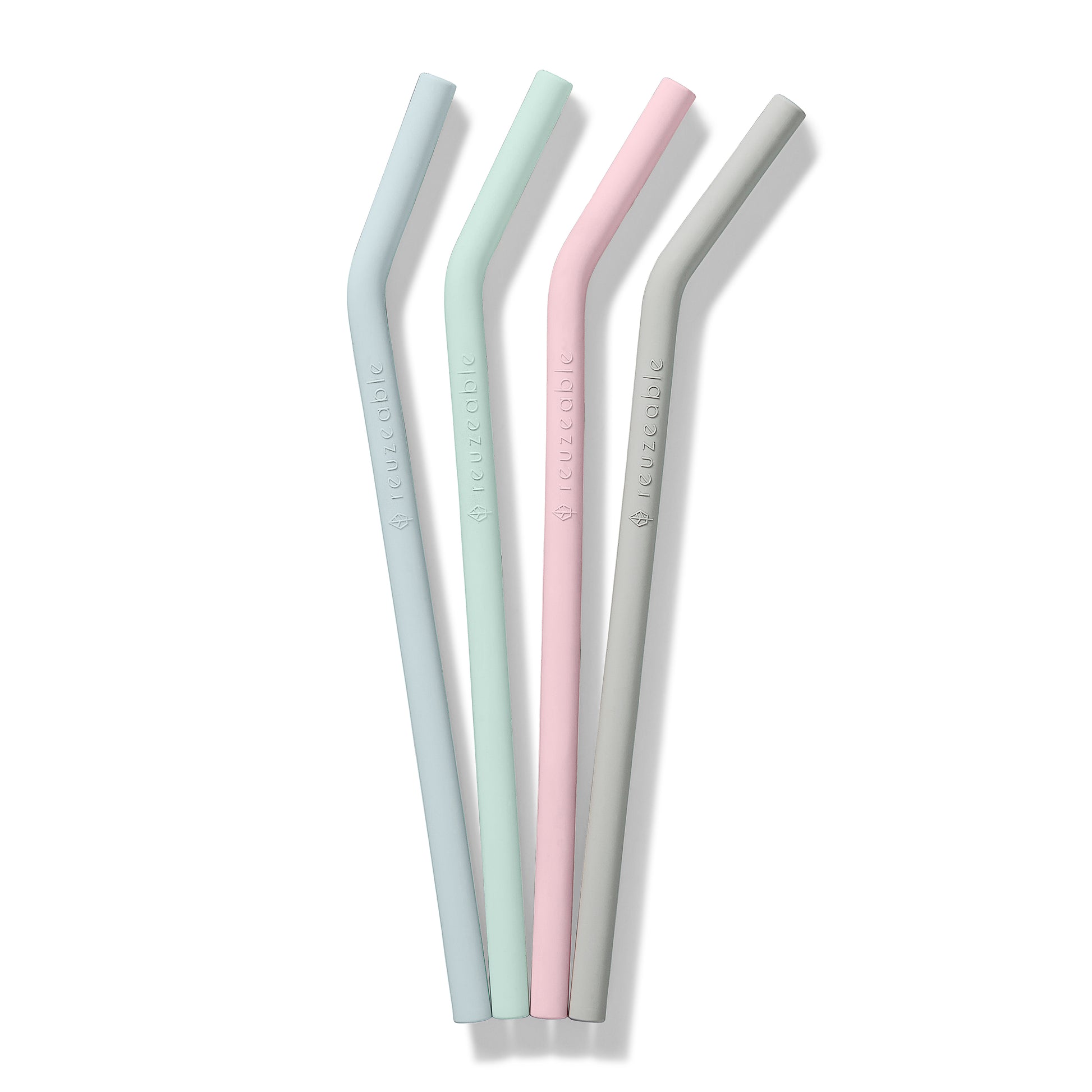 Reusable Silicone Straws Pastel 5 Pack